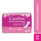 Protectores Diarios Fit con Alas Compact Protection Carefree 20 Un