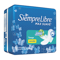 T. Siempre Libre Tanga C/ Alas  x 8 u