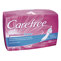 PROT.FEMENINOS CAREFREE LARGOS 20 UN