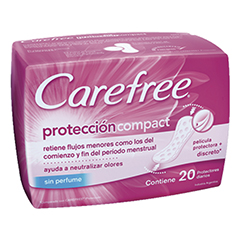 PROT.FEMENINOS CAREFREE SIN PERFUME ORIGINAL 20 UN