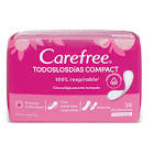 protectores diarios sin alas Carefree x20un