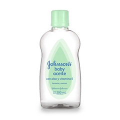 JOHNSONS BABY ACEITE CON ALOE VERA Y VITAMINA E 200 ML