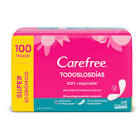 protectores diarios sin perfume Carefree x100un 