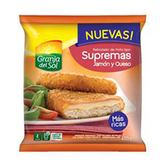 SUPREMAS DE JAMON Y QUESO 400G