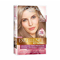 Coloracion Tono 8.11 Rubio Claro Ceniza Profundo Loreal Paris Excellence 70 Ml