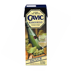 VINO CAVIC BLANCO DULCE CAJA 1 LT