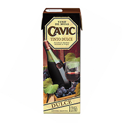 VINO CAVIC TINTO DULCE CAJA 1 LT