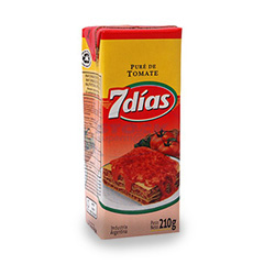 Pure de Tomate en Tetrabrik 7 Dias 210 Gr