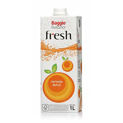 Jugo De Naranja Dulce Baggio Fresh 1 Lt