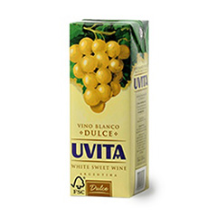 VINO UVITA BLANCO DULCE CAJA 1 LT