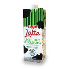 Leche Descremada Larga Vida Baggio Latte 1Lt