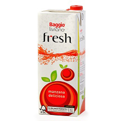 Jugo De Manzana Deliciosa En Tetrabrik Fresh Baggio 1.5 Lt