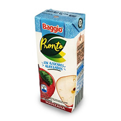 Jugo Sin Azucar Manzana Baggio Pronto 200 Cc