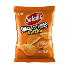 SALADIX PAPAS FRITAS CHEDDAR X 65G