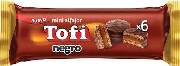 mini alfajor tofi negro X6