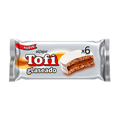 Alfajor Blanco Glaseado Tofi 6 Un 264 Gr