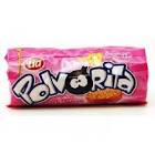 Galletitas dulces rellenas Polvorita sabor frutilla x 80 gr.