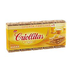 Galletitas Criollitas De Agua Original x 5 Paquetes