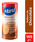 Galletitas dulces rellenas Mana chocolate x 165 gr.