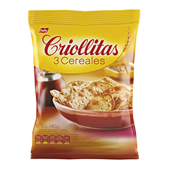 GALLETITAS CRIOLLITAS 3 CEREALES 140G