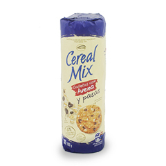 Galletas Cereal Mix Avena Y Pasas x 180 Gr