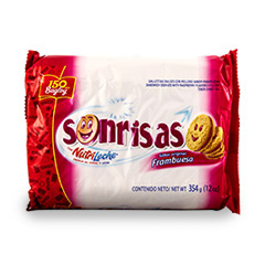 GALLETITAS BAGLEY SONRISAS FRAMBUESA 354G