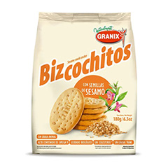 Bizcochos Granix Con Sésamo x 180 Gr