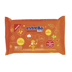 TOALL.HUM.ESTRELLA BABY S/PERF. 50UN.