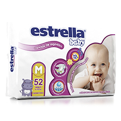 Pañales Estrella M x 52 Unidades