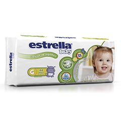 PAÑAL ESTRELLA BABY G 44UN.