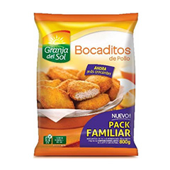 Bocaditos Nuggets De Pollo Granja Del Sol 800 Gr