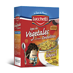 Sopa Lucchetti Vegetales C/Fideos 115 Grs