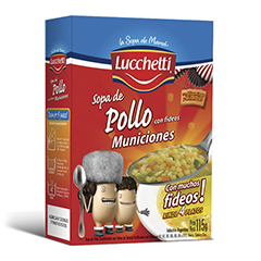 SOPA LUCCHETTI POLLO Y FIDEOS
