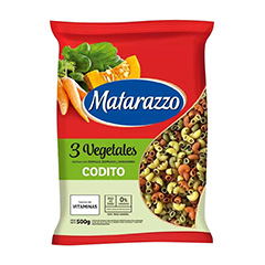 FIDEOS MATARAZZO 3 VEG.CODITO 500G