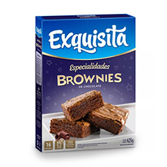 Bizcochuelo Exquisita Especialidades Brownies x 500 Gr.