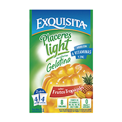 Gelatina Exquisita Frutos Tropicales Light 25 Grs