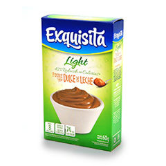 POSTRE EXQUISITA DULCE DE LECHE LIGHT 60G