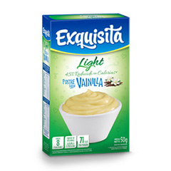 POSTRE EXQUISITA P.LIGHT C/VIT VAINILLA 50G