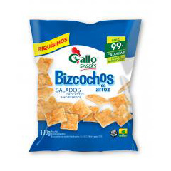 SNACKS GALLO BIZCOCHOS SALADOS X 100GS