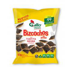 Bizcochos Gallo De Arroz Torta Negra  X 100Gr