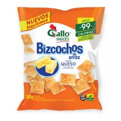 Bizcochos de Queso Gallo De Arroz X 100Gr