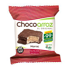 ALFAJOR CHOCOARROZ MARROC CON LECHE GALLO X 22G