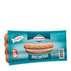 Salchichas Paladini tipo viena sin piel pasteurizadas x 6 u.