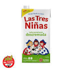 Leche Descremada Las Tres Niñas Larga Vida 1lt