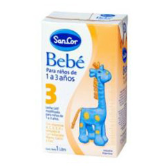 LECHE SANC/BEBE 3  1 LTR.
