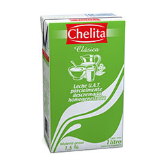 LECHE CHELITA DESCREMADA L.VIDA 1L