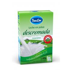 Leche En Polvo Sancor Descremada Nuevos Tambos x 400 Gr.