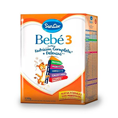 LECHE POLVO SANCOR BB 3 1 A 3 AÑOS 800G