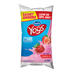 SANCOR YOGS SACHET ENTERO FRUT. 1,3KG