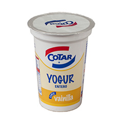 YOGUR COTAR ENTERO VAINILLA 160G